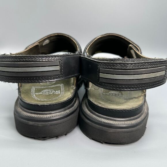 Dr. Martens Vintage Mens Size 12 Black Shoe Leather Sandal Hook and Loop Slip On main image 10